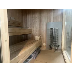 Lux moderna sauna 2.3x3.3m termo drvo/borovina