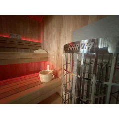 Lux moderna sauna 2.3x3.3m termo drvo/borovina