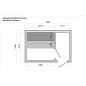 Lux moderna sauna 2.3x3.4m termo drvo/borovina