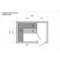 Lux moderna sauna 2.3x3.4m termo drvo/borovina