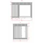 Lux moderna sauna 2.3x3.3m termo drvo/borovina