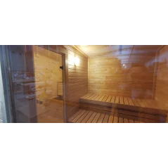 Moderna sauna 2.3x3.4m borovina