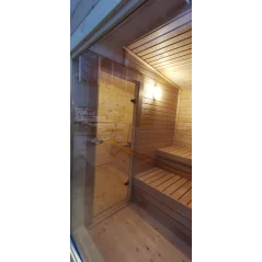 Moderna sauna 2.3x3.4m borovina