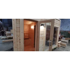 Moderna sauna 2.3x3.4m borovina
