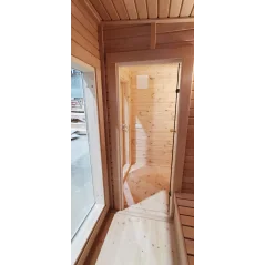 Moderna sauna 2.3x3.4m borovina