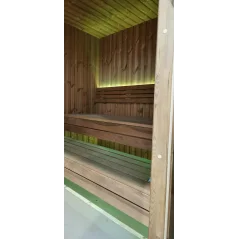 Lux moderna sauna 2.3x2.3m termo drvo