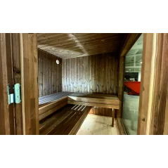 Lux moderna sauna 2.3x2.3m termo drvo