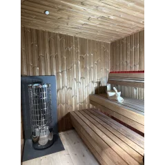 Lux moderna sauna 2.3x2.3m termo drvo