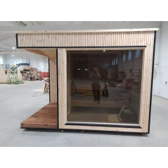 Lux moderna sauna 2.3x2.3m termo drvo