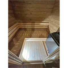 Mini pravokutna sauna termo drvo/borovina