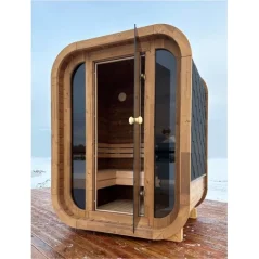 Mini pravokutna sauna termo drvo/borovina