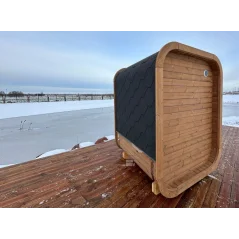 Mini pravokutna sauna termo drvo/borovina