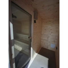 Moderna sauna 2.3x3.4m borovina