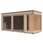 Lux moderna sauna 2.3x5.4m termo drvo/borovina