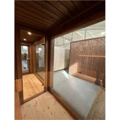 Lux moderna sauna 2.3x5.4m termo drvo/borovina