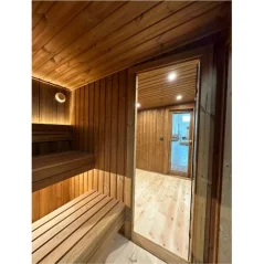 Lux moderna sauna 2.3x5.4m termo drvo/borovina
