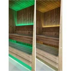Lux moderna sauna 2.3x5.4m termo drvo/borovina