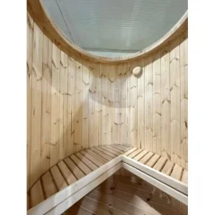 Vertikalna sauna 2.20 m Ø 1.48 m borovina