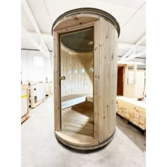 Vertikalna sauna 2.20 m Ø 1.48 m borovina