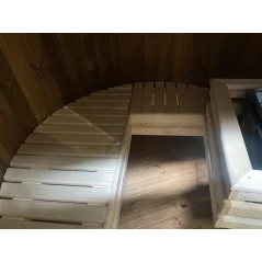 Vertikalna sauna 2.20 m Ø 1.48 m termo drvo