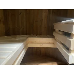 Vertikalna sauna 2.20 m Ø 1.48 m termo drvo