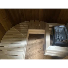 Vertikalna sauna 2.20 m Ø 1.48 m termo drvo