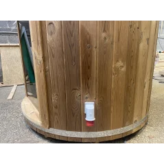 Vertikalna sauna 2.20 m Ø 1.48 m termo drvo