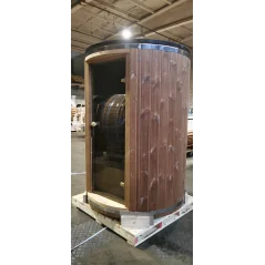 Vertikalna sauna 2.20 m Ø 1.48 m termo drvo