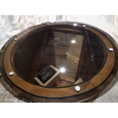 Vertikalna sauna 2.20 m Ø 1.48 m termo drvo