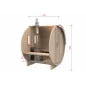 Sauna bačva 1.7 m Ø 1.97 m termo drvo