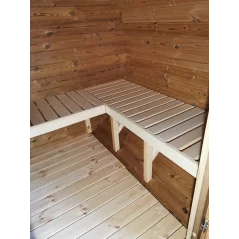 Sauna bačva 1.7 m Ø 1.97 m termo drvo