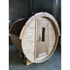 Sauna bačva 1.7 m Ø 1.97 m termo drvo