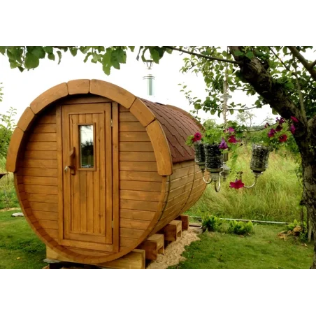 Sauna bačva 2.4 m Ø 1.97 m borovina