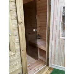 Sauna bačva 2.4 m Ø 1.97 m borovina