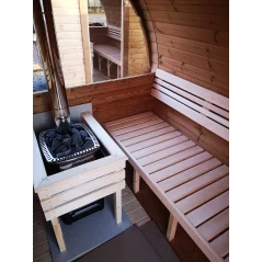 Sauna bačva 2.4 m Ø 1.97 m termo drvo