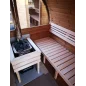 Sauna bačva 2.4 m Ø 1.97 m termo drvo