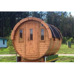 Sauna bačva 2.4 m Ø 2.27 m borovina