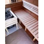 Sauna bačva 2.4 m Ø 2.27 m borovina