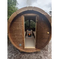 Sauna bačva 2.4 m Ø 2.27 m borovina