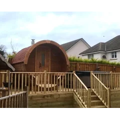 Sauna bačva 2.4 m Ø 2.27 m termo drvo