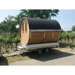 Sauna bačva 2.4 m Ø 2.27 m termo drvo