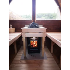 Sauna bačva 2.4 m Ø 2.27 m termo drvo
