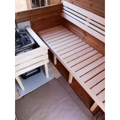 Sauna bačva 2.4 m Ø 2.27 m termo drvo