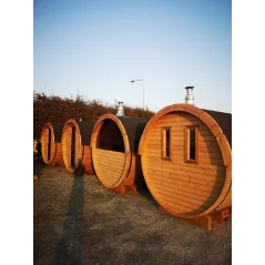 Sauna bačva 2.4 m Ø 2.27 m termo drvo
