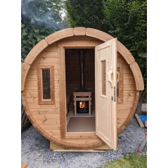 Sauna bačva 2.4 m Ø 2.27 m termo drvo