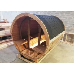 Sauna bačva 2.4 m Ø 2.27 m termo drvo