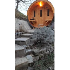 Sauna bačva 3.0 m Ø 1.97 m termo drvo