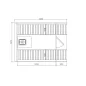 Sauna bačva 3.0 m Ø 1.97 m termo drvo
