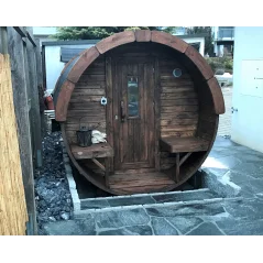 Sauna bačva 3.0 m Ø 2.27 m termo drvo