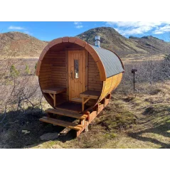 Sauna bačva 3.0 m Ø 2.27 m termo drvo